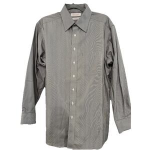 Gold Label Roundtree & York Non-Iron EZ Wash Long Sleeve Button Up Shirt 16/38